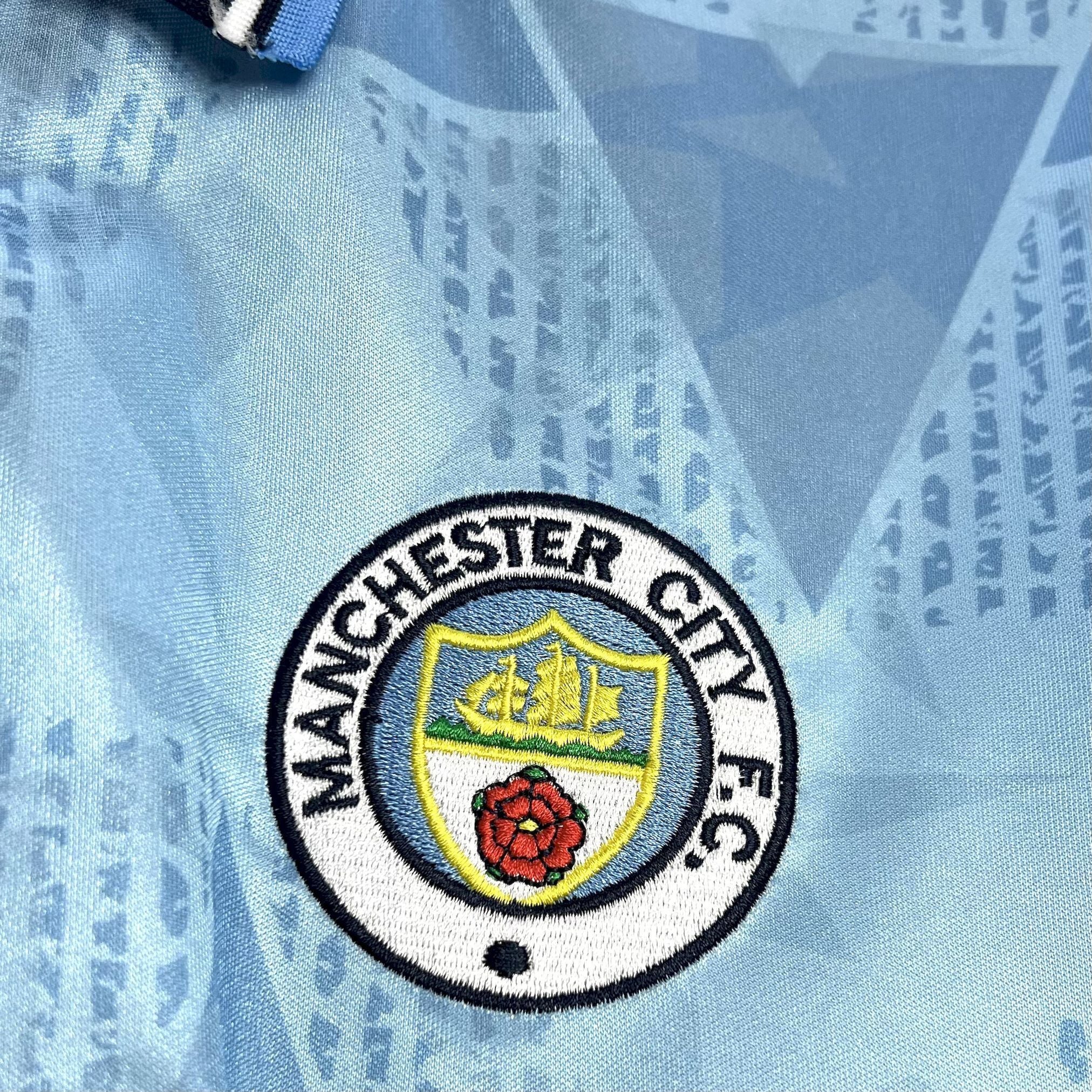 Manchester City retro home shirt 1989-91