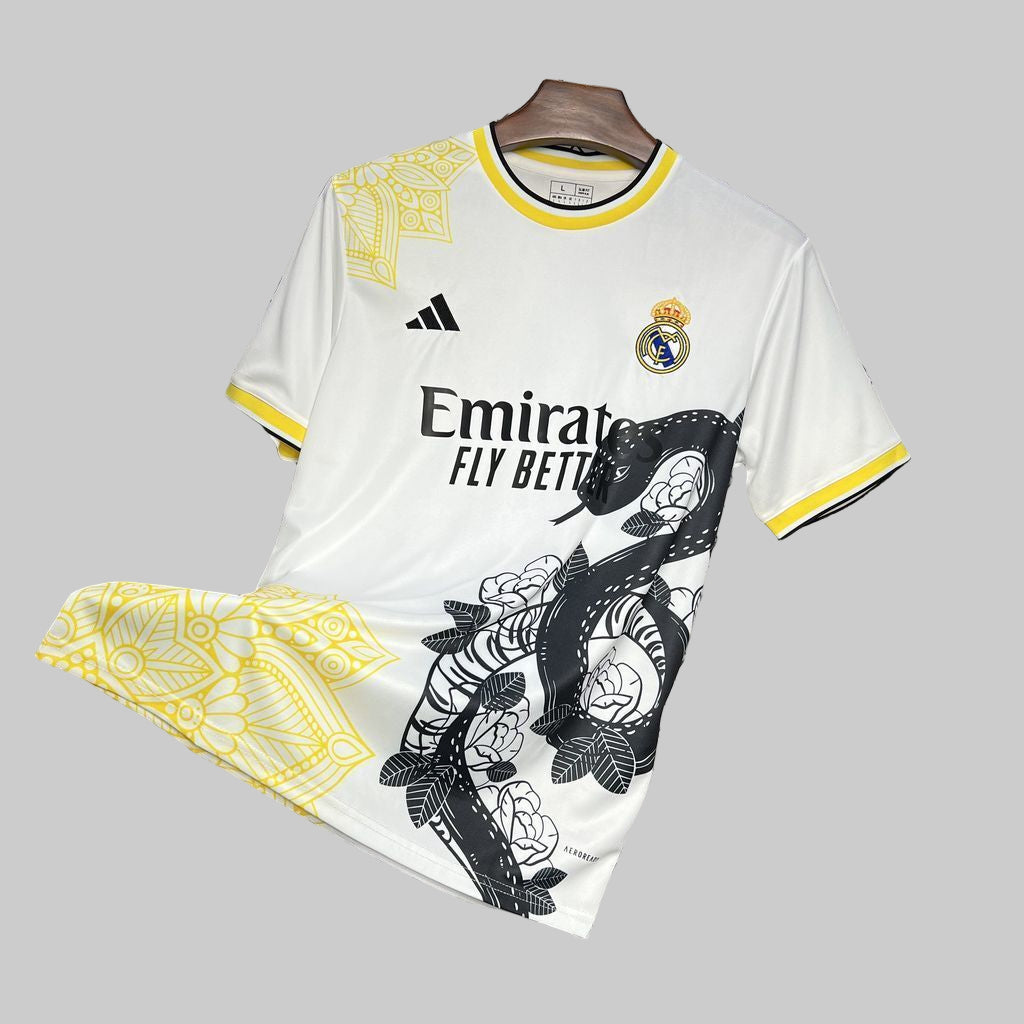 Real Madrid white and black mamba shirt 2024-25