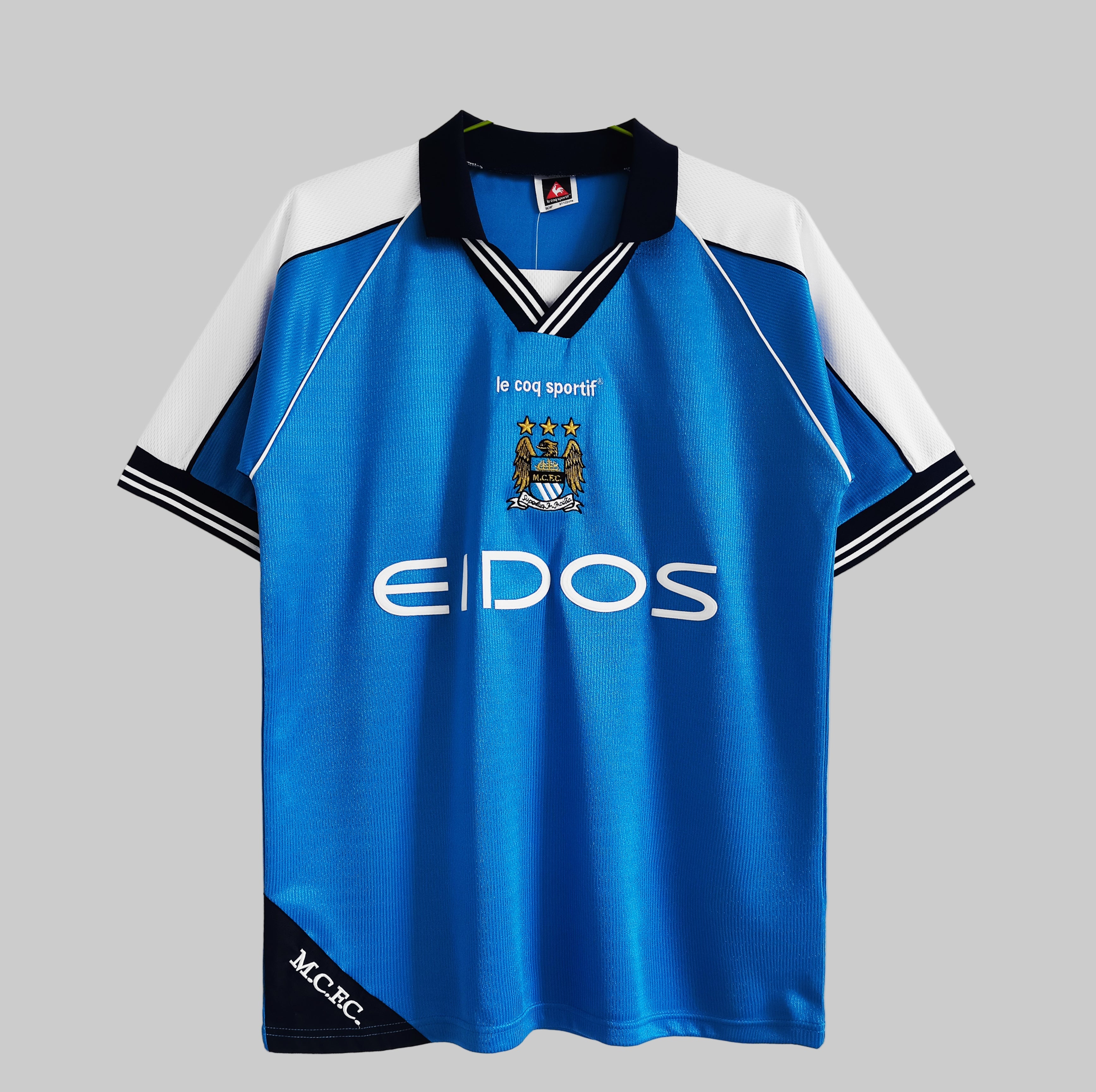 Manchester City retro home shirt 1999-01
