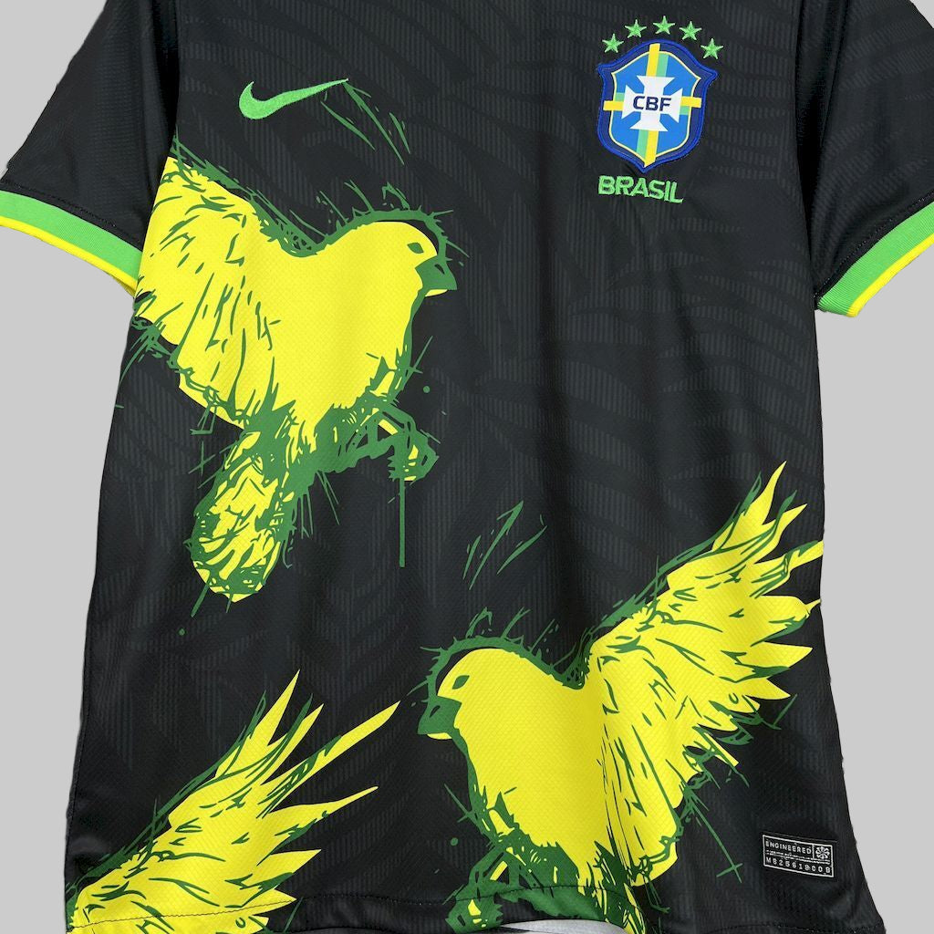 Brazil black and yellow pigeon shirt 2025-26