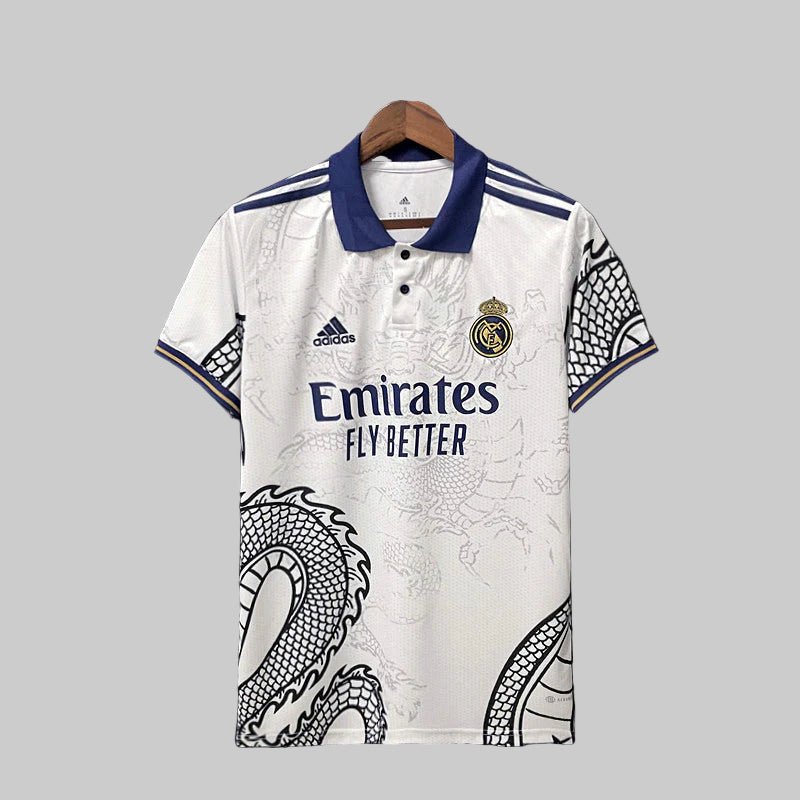 Real Madrid white dragon shirt 2023-24