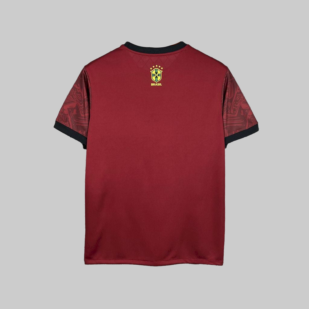 Brazil dark red jesus the redeemer shirt 2025-26