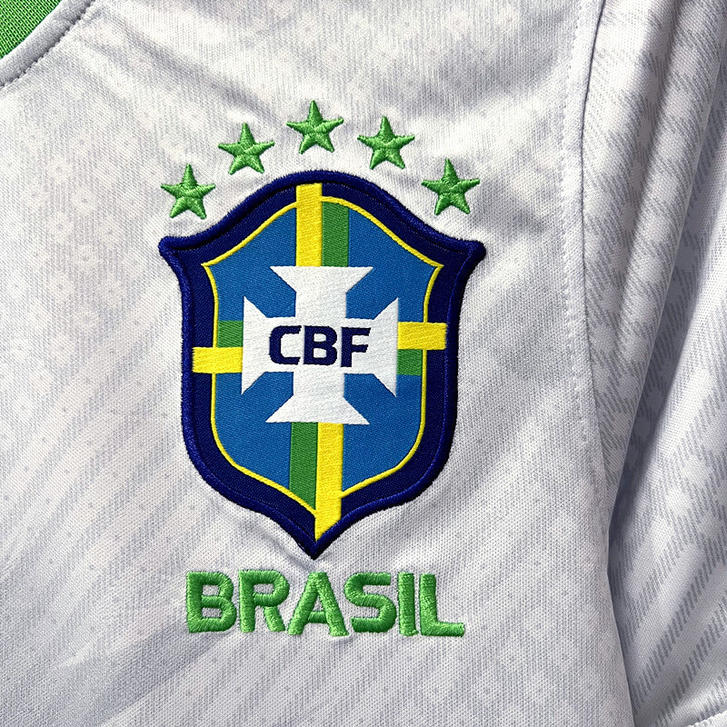 Brazil white and yellow pigeon shirt 2025-26