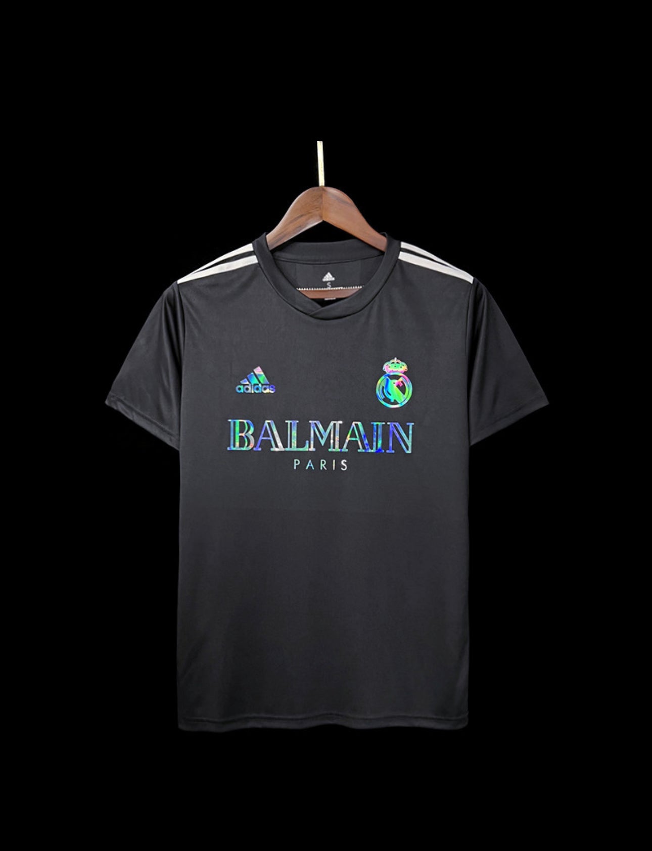 Black Real Madrid Balmain shirt