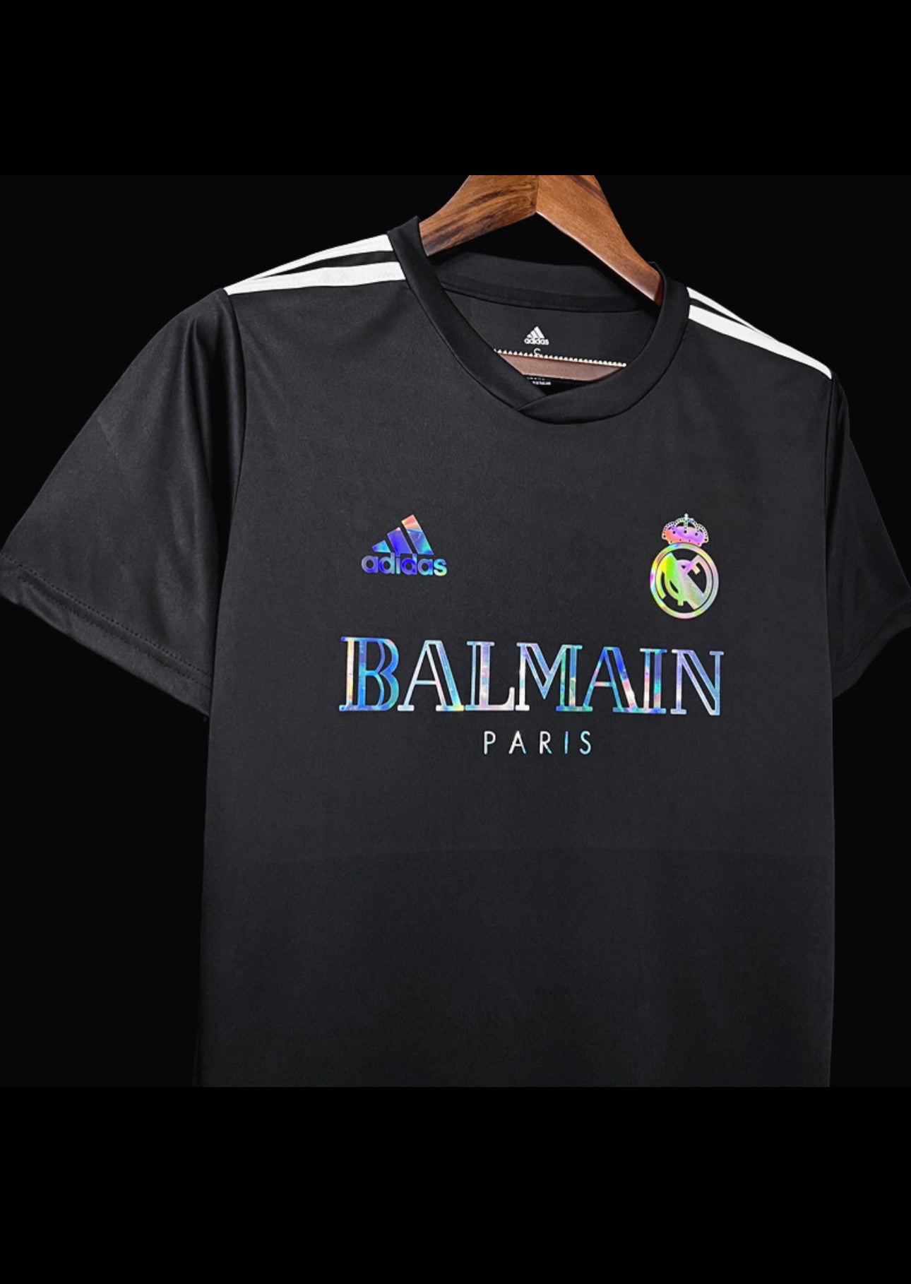 Black Real Madrid Balmain shirt