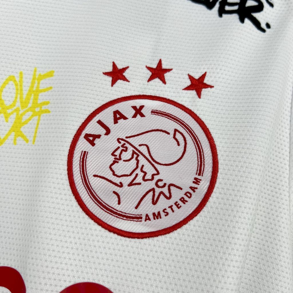 Ajax white bob marley shirt 2021-22