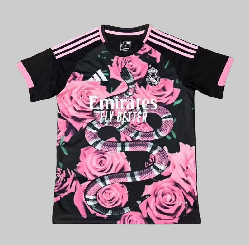 Real Madrid pink gucci snake shirt 2024-25
