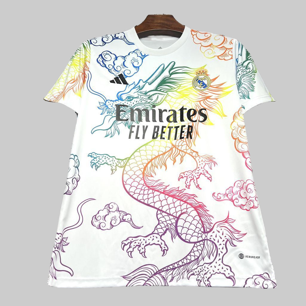 Real Madrid colored dragon shirt 2024-25