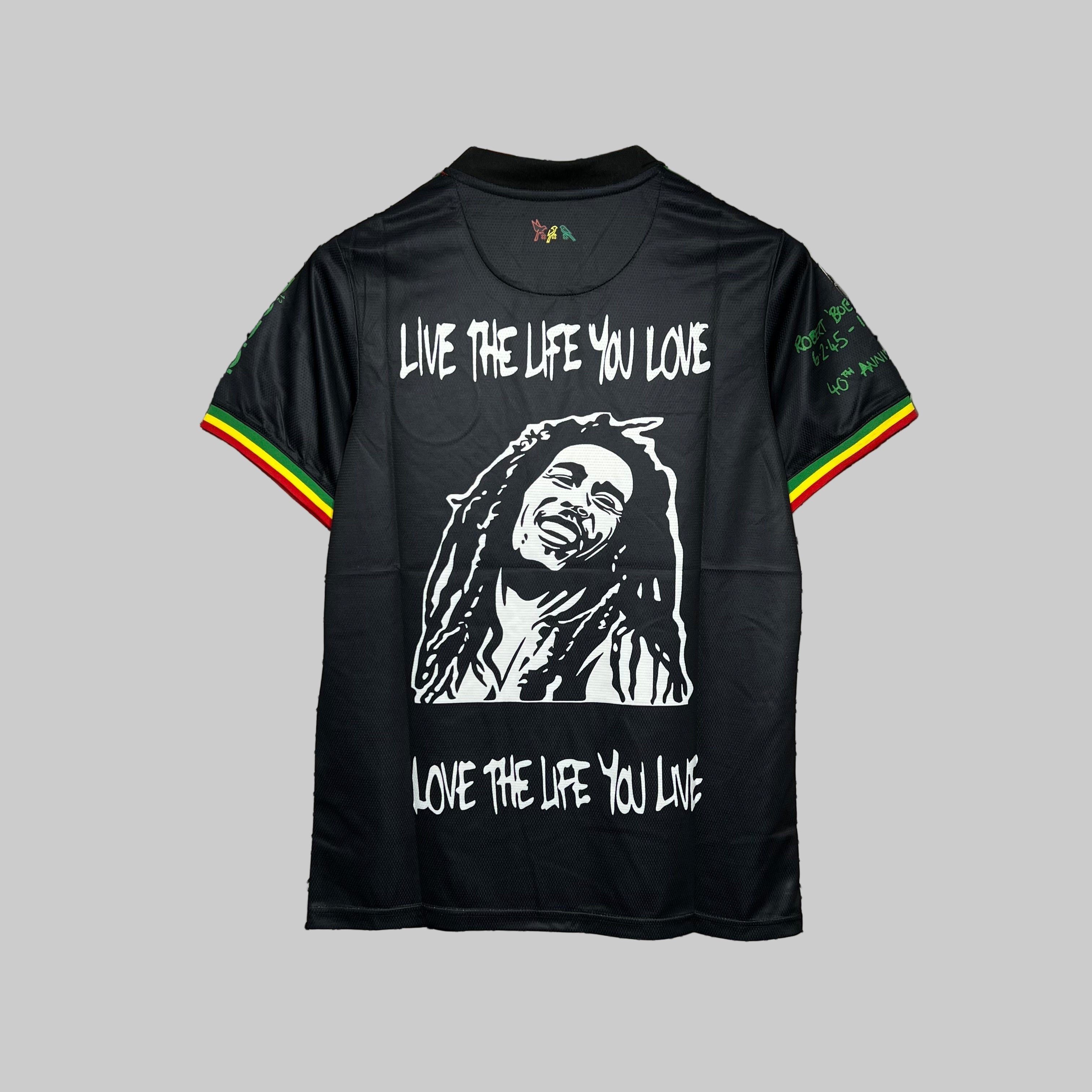 Ajax black bob marley shirt 2021-22