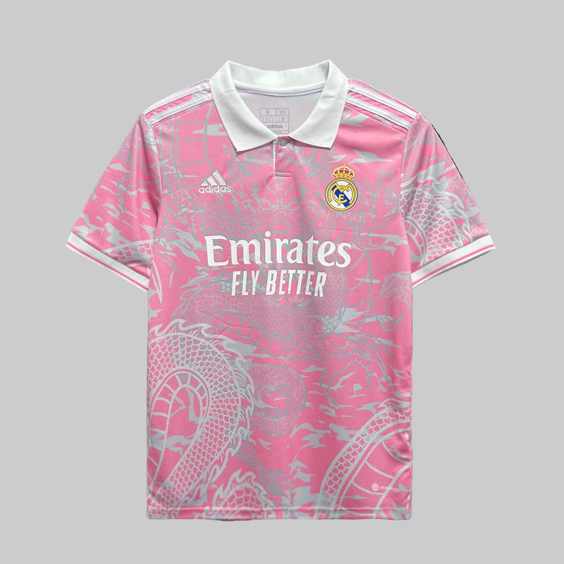 Real Madrid pink dragon shirt 2023-24